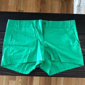 Green J.Crew shorts